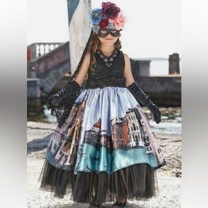 Chasing Fireflies Wishcraft Venetian Carnival Queen Costume Sz 10